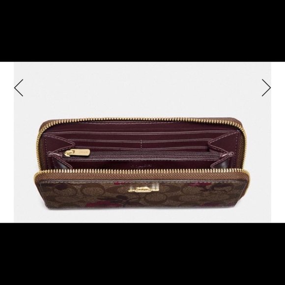 s-l400.jpg NWT Coach floral Signature Large Accordion Wallet